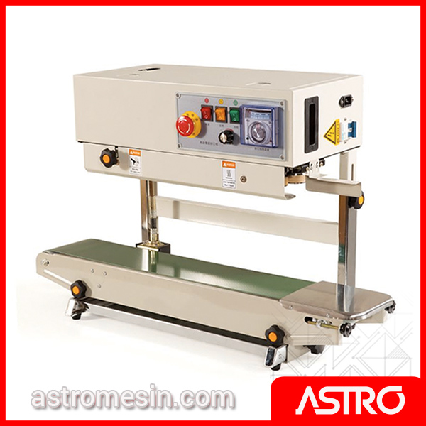 Mesin Continuous Sealer Plastik Vertical ASTRO Surabaya