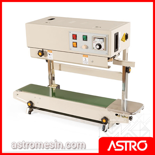 Mesin Continuous Sealer Plastik Vertical HEAVYPACK Surabaya