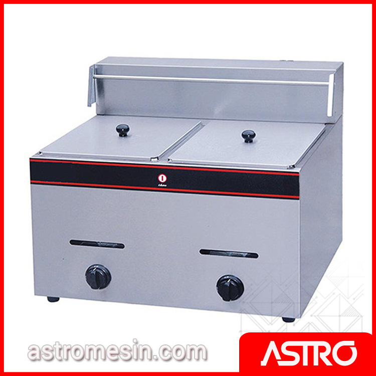 Mesin Deep Fryer Gas ASTRO 2 Basket 12 Liter Surabaya Mesin Deep Fryer Gas ASTRO 2 Basket 12 Liter Surabaya