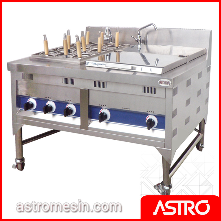 Gas Noodle Cooker | Mesin Pemasak Mie | Alat Perebus Mie