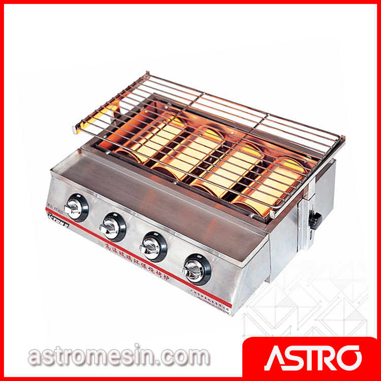 Mesin Gas Roaster Panggangan Sosis FOMAC ROS-GK22 Murah