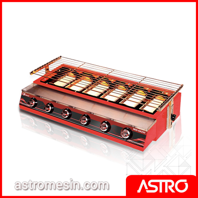 Mesin Gas Roaster Panggangan Sosis FOMAC ROS-GK233 Murah