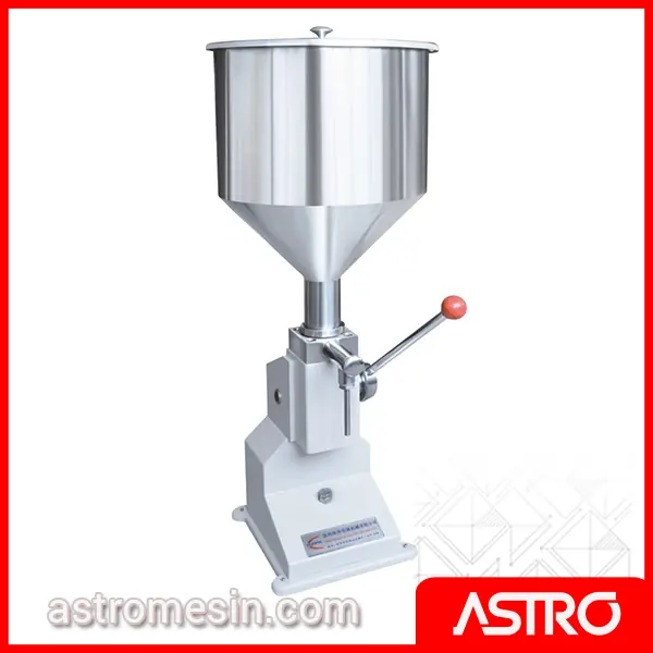 Mesin Pengisi Cairan Botol Cream Kosmetik POWERPACK A-03 sistem hidrolik manual