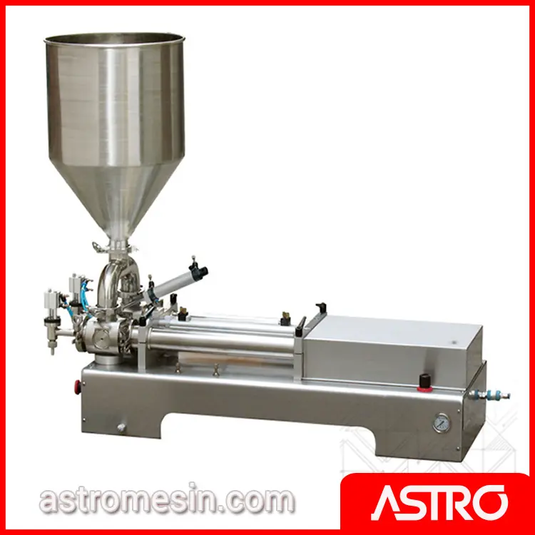 Mesin Pengisi Cairan Kental ASTRO PPF-1000T 2 nozzle untuk produk paste