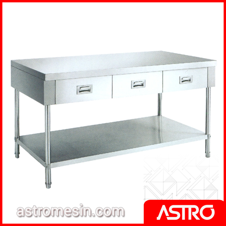 Stainless Steel Working Table Drawers GETRA Tipe WKDW Surabaya