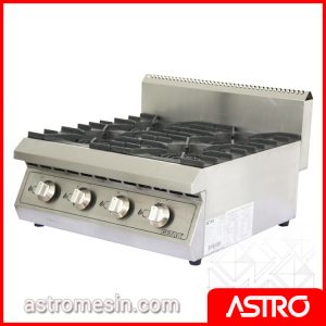 STAINLESS STEEL 4 OPEN BURNER GETRA ET GOB 60