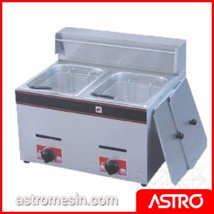 Mesin Deep Fryer Penggorengan Gas ASTRO 2 Basket 12 Liter Surabaya