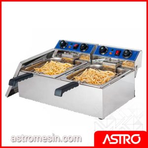 Mesin Deep Fryer Penggorengan Listrik ASTRO 2 Basket Surabaya
