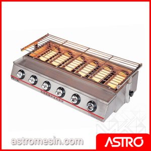 Mesin Gas Roaster Panggangan Sosis FOMAC ROS-GK23 Murah